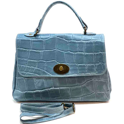 Natalina Cow Leather Messenger Bag - Made In Italy