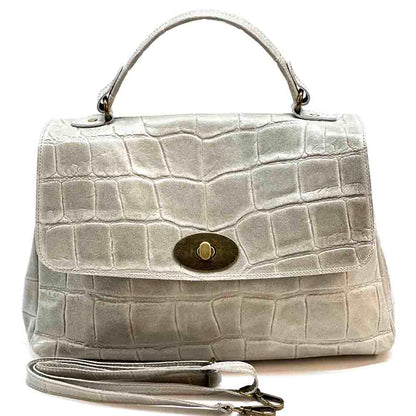 Natalina Cow Leather Messenger Bag - Made In Italy