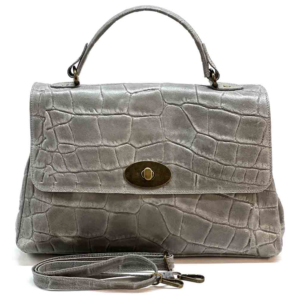 Natalina Cow Leather Messenger Bag - Made In Italy