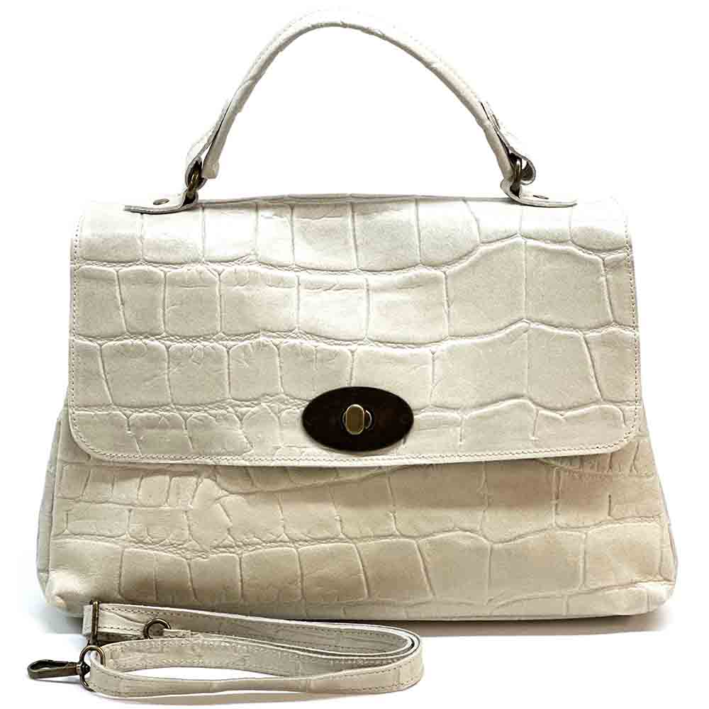 Natalina Cow Leather Messenger Bag - Made In Italy