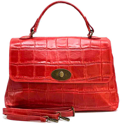 Natalina Cow Leather Messenger Bag - Made In Italy
