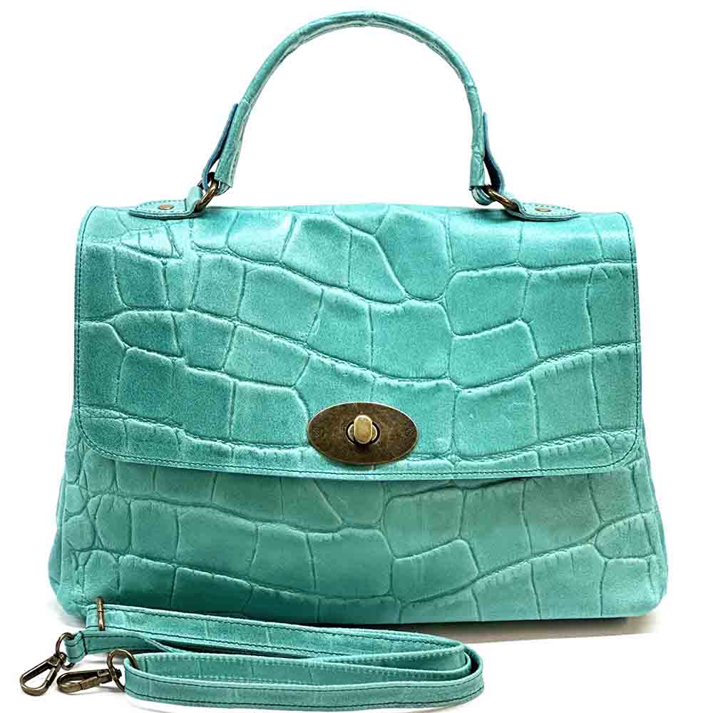 Natalina Cow Leather Messenger Bag - Made In Italy