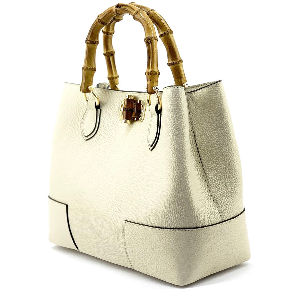 Fabrizia Leather Handbag - made in Italy