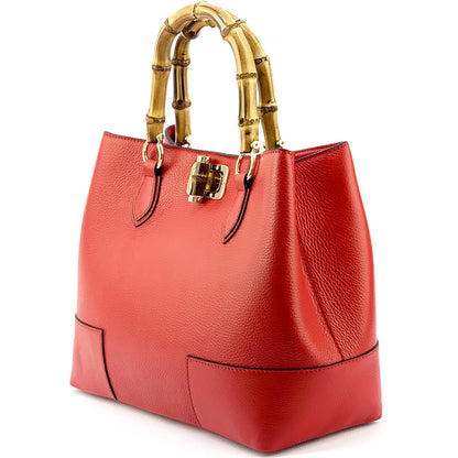 Fabrizia Leather Handbag - made in Italy