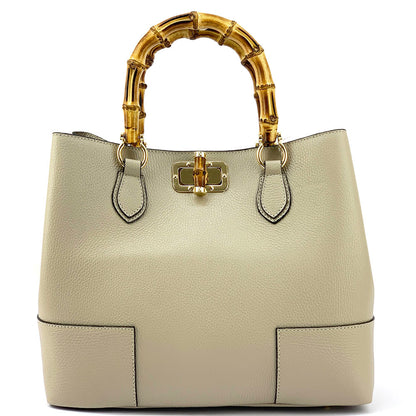 Fabrizia Leather Handbag - made in Italy