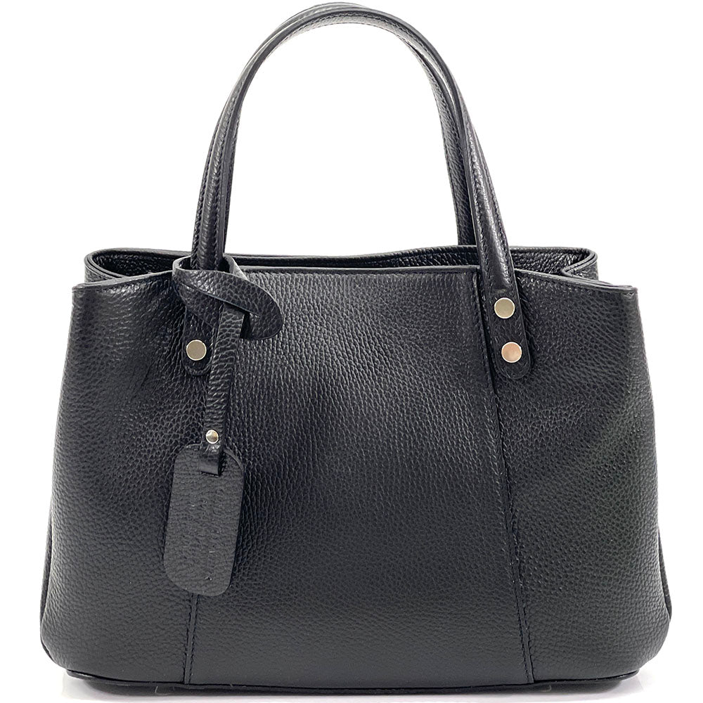 Donatella leather Handbag - Made In Italy