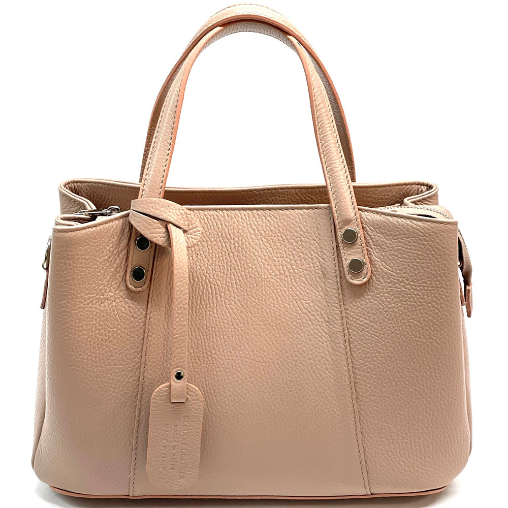 Donatella leather Handbag - Made In Italy