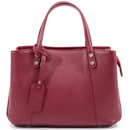 Donatella leather Handbag - Made In Italy