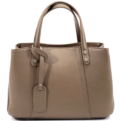 Donatella leather Handbag - Made In Italy