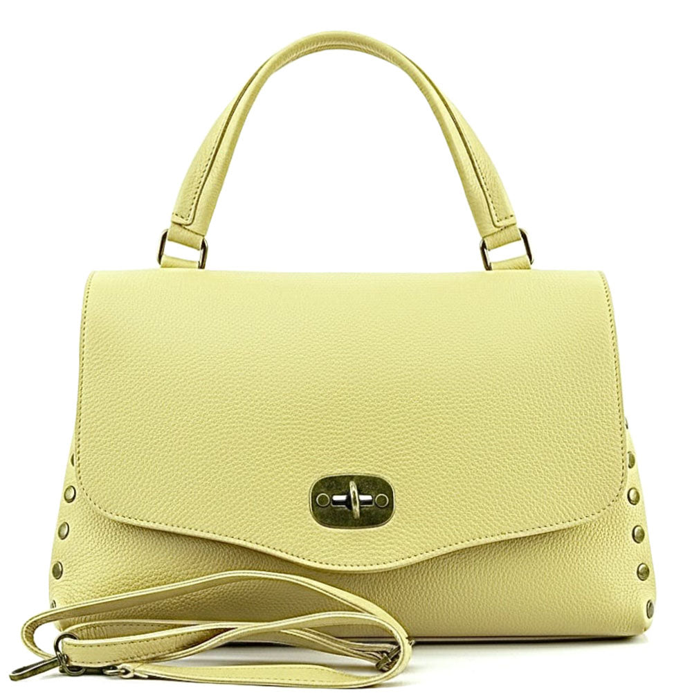Rossella Leather Handbag - Made In Italy