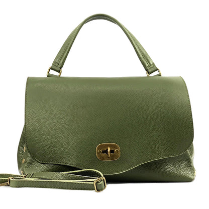 Rossella Leather Handbag - Made In Italy
