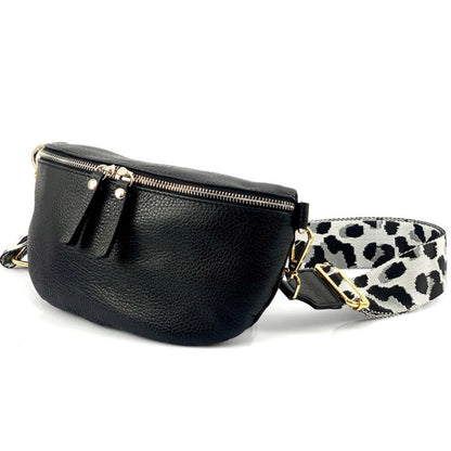 Outdoor cow leather Bumbag - Made In Italy