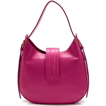 Piper Cow Leather Shoulder and Hobo Bag - Made In Italy