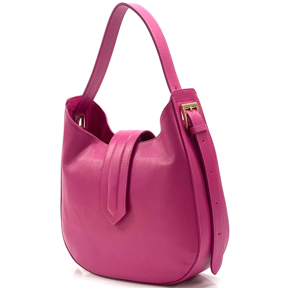Piper Cow Leather Shoulder and Hobo Bag - Made In Italy