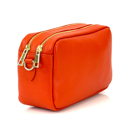 Amara GM Leather Shoulder Bag - Made In Italy