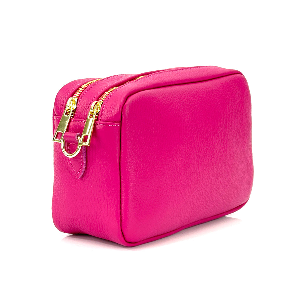 Amara GM Leather Shoulder Bag - Made In Italy