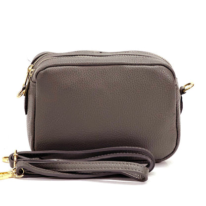 Amara GM Leather Shoulder Bag - Made In Italy
