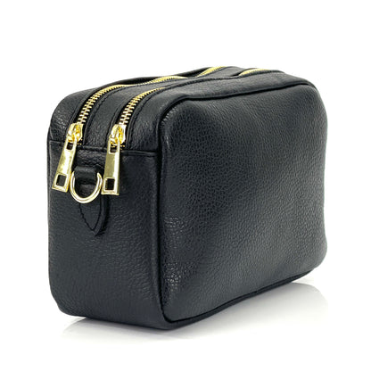Amara GM Leather Shoulder Bag - Made In Italy