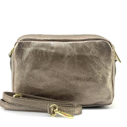 Amara GM Leather Shoulder Bag - Made In Italy