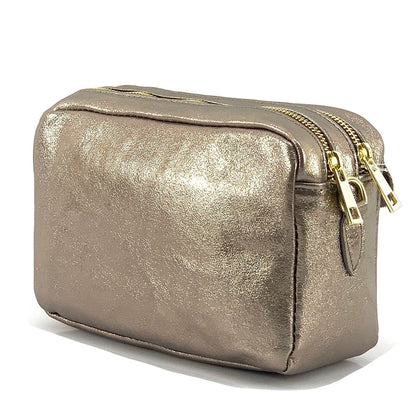 Amara GM Leather Shoulder Bag - Made In Italy