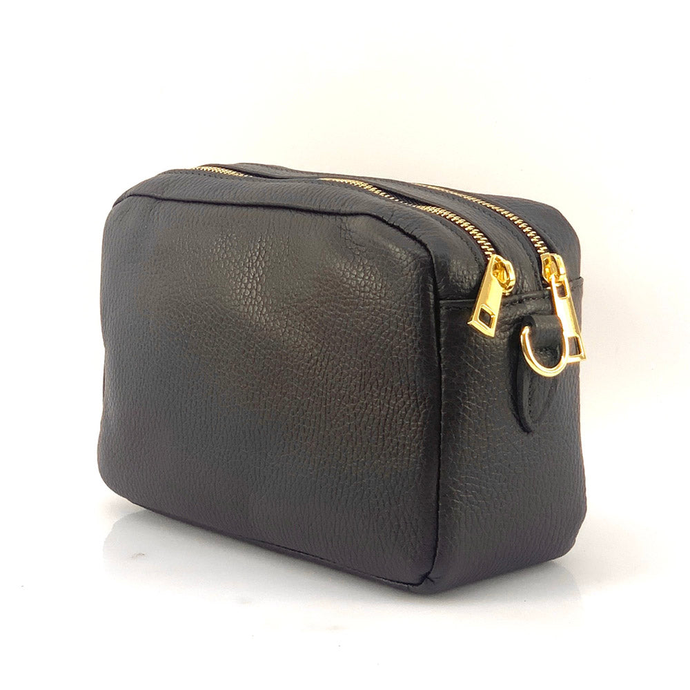 Amara GM Leather Shoulder Bag - Made In Italy