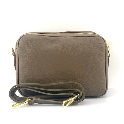 Amara GM Leather Shoulder Bag - Made In Italy
