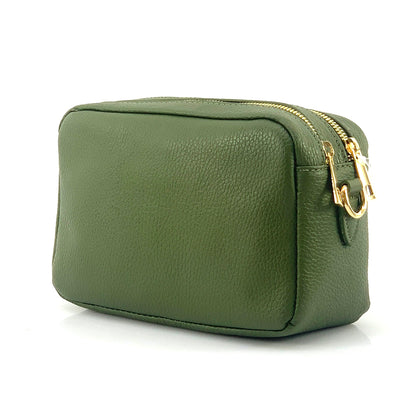 Amara GM Leather Shoulder Bag - Made In Italy