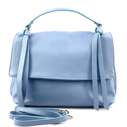 Freestyle Italian Genuine Leather Shoulder Bag - Made in Italy