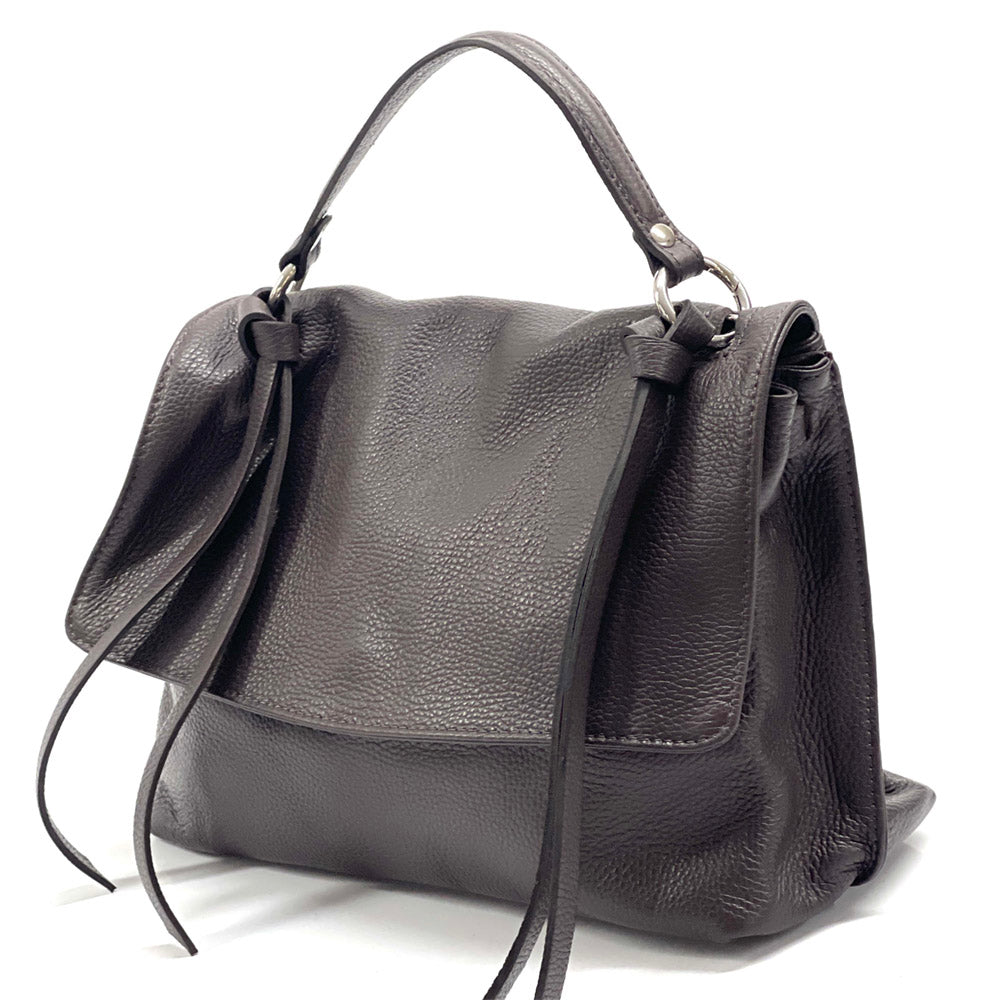 Freestyle Italian Genuine Leather Shoulder Bag - Made in Italy