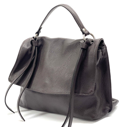 Freestyle Italian Genuine Leather Shoulder Bag - Made in Italy