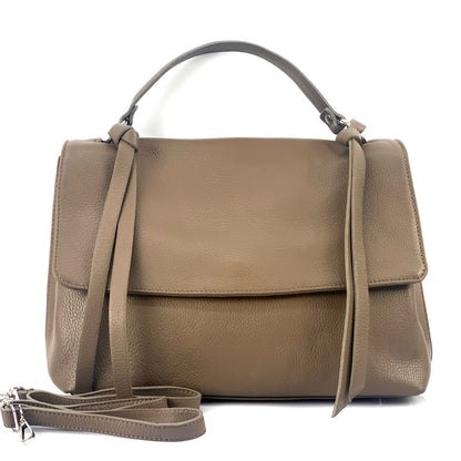 Freestyle Italian Genuine Leather Shoulder Bag - Made in Italy