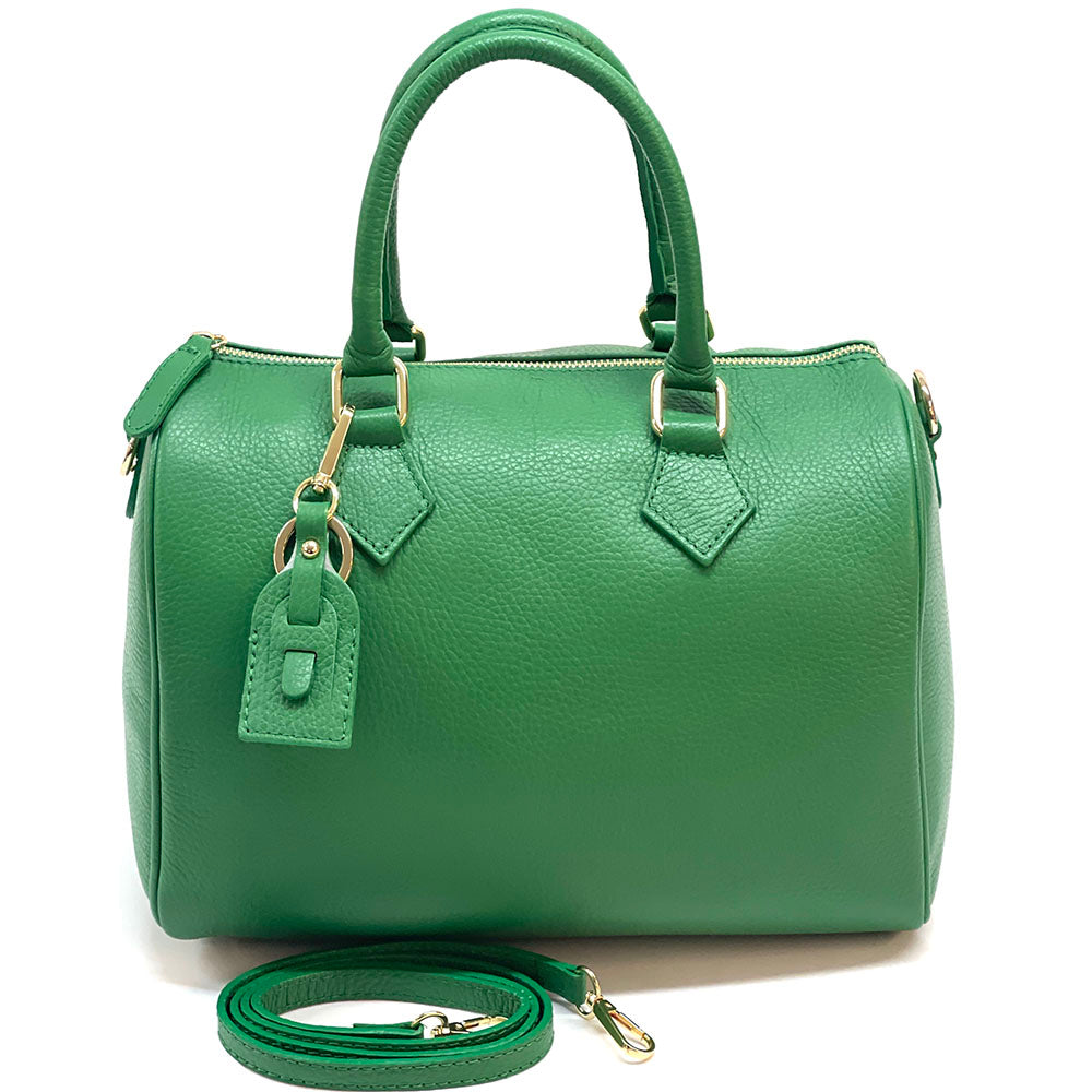 Erminia GM cow leather handbag - Made In Italy