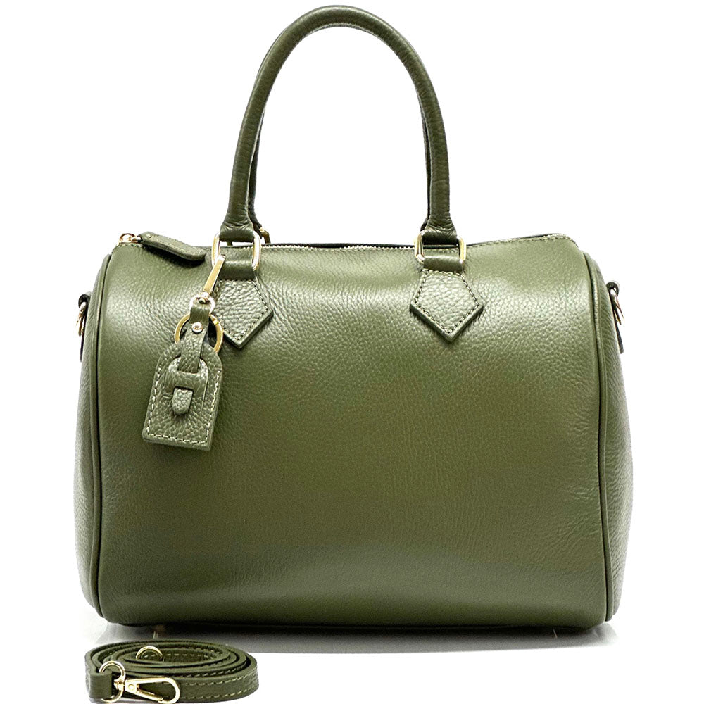 Erminia GM cow leather handbag - Made In Italy
