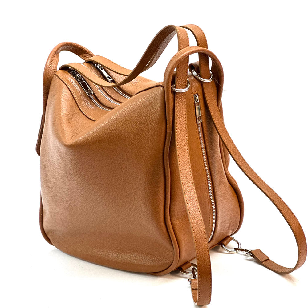 Caterina Leather Bucket Bag - Made In Italy