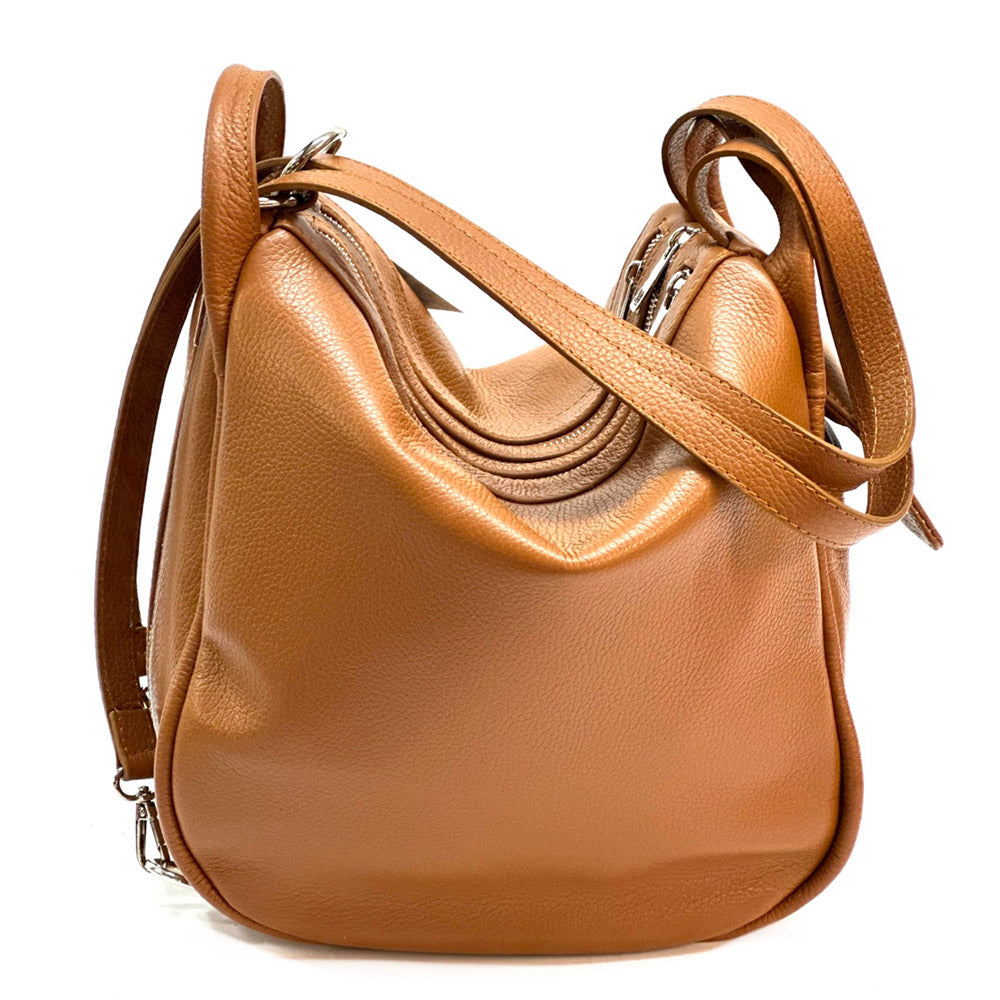 Caterina Leather Bucket Bag - Made In Italy