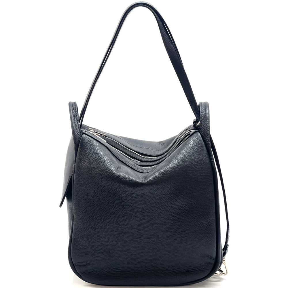 Caterina Leather Bucket Bag - Made In Italy