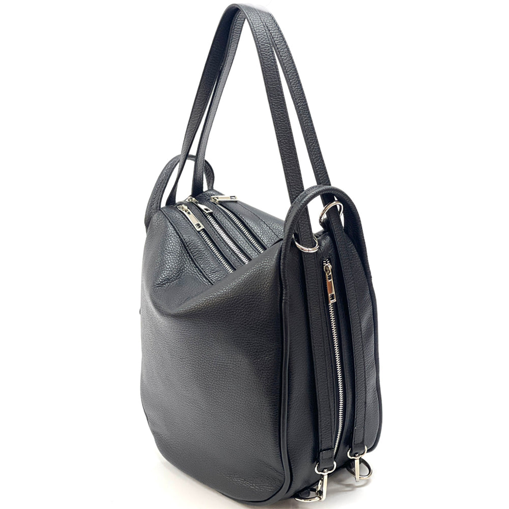 Caterina Leather Bucket Bag - Made In Italy