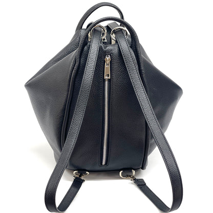 Caterina Leather Bucket Bag - Made In Italy