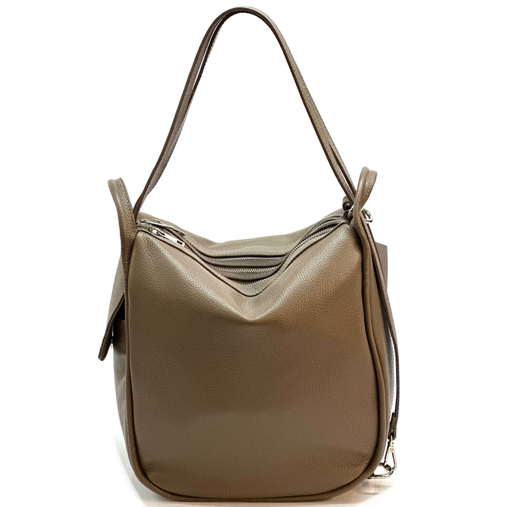 Caterina Leather Bucket Bag - Made In Italy