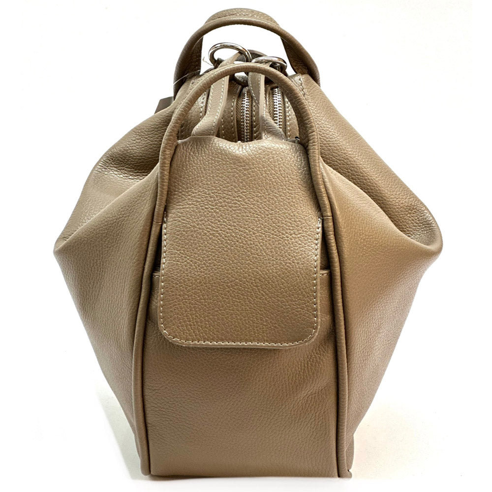 Caterina Leather Bucket Bag - Made In Italy