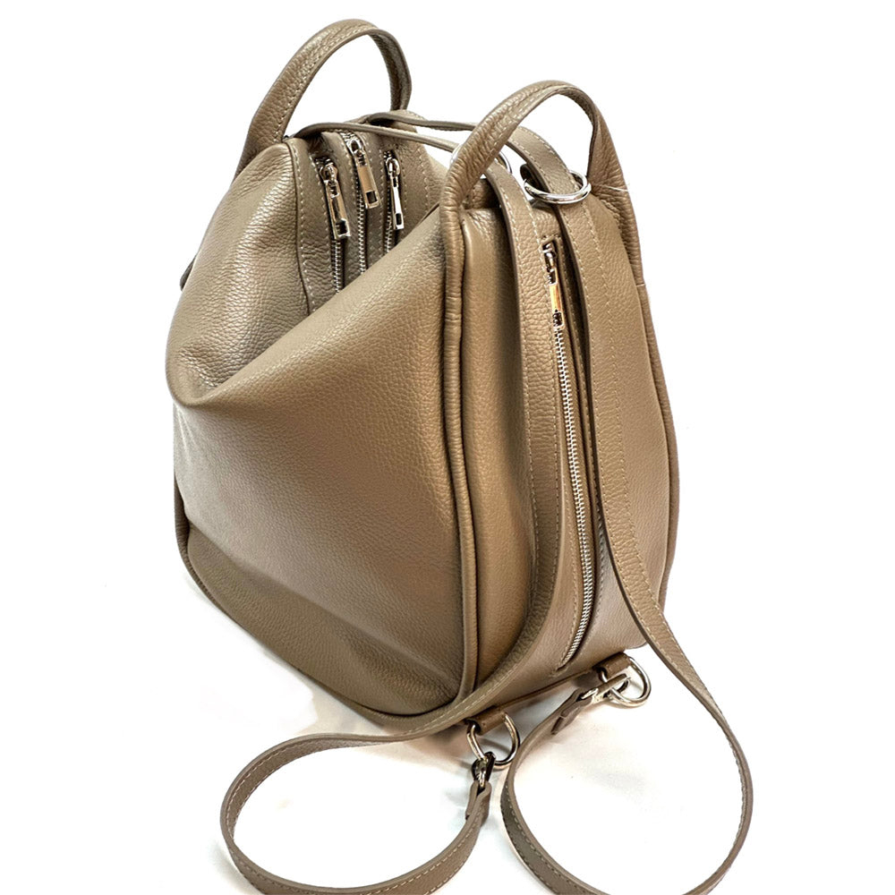 Caterina Leather Bucket Bag - Made In Italy