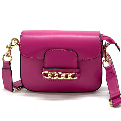Grace Leather Crossbody Bag - Made In Italy