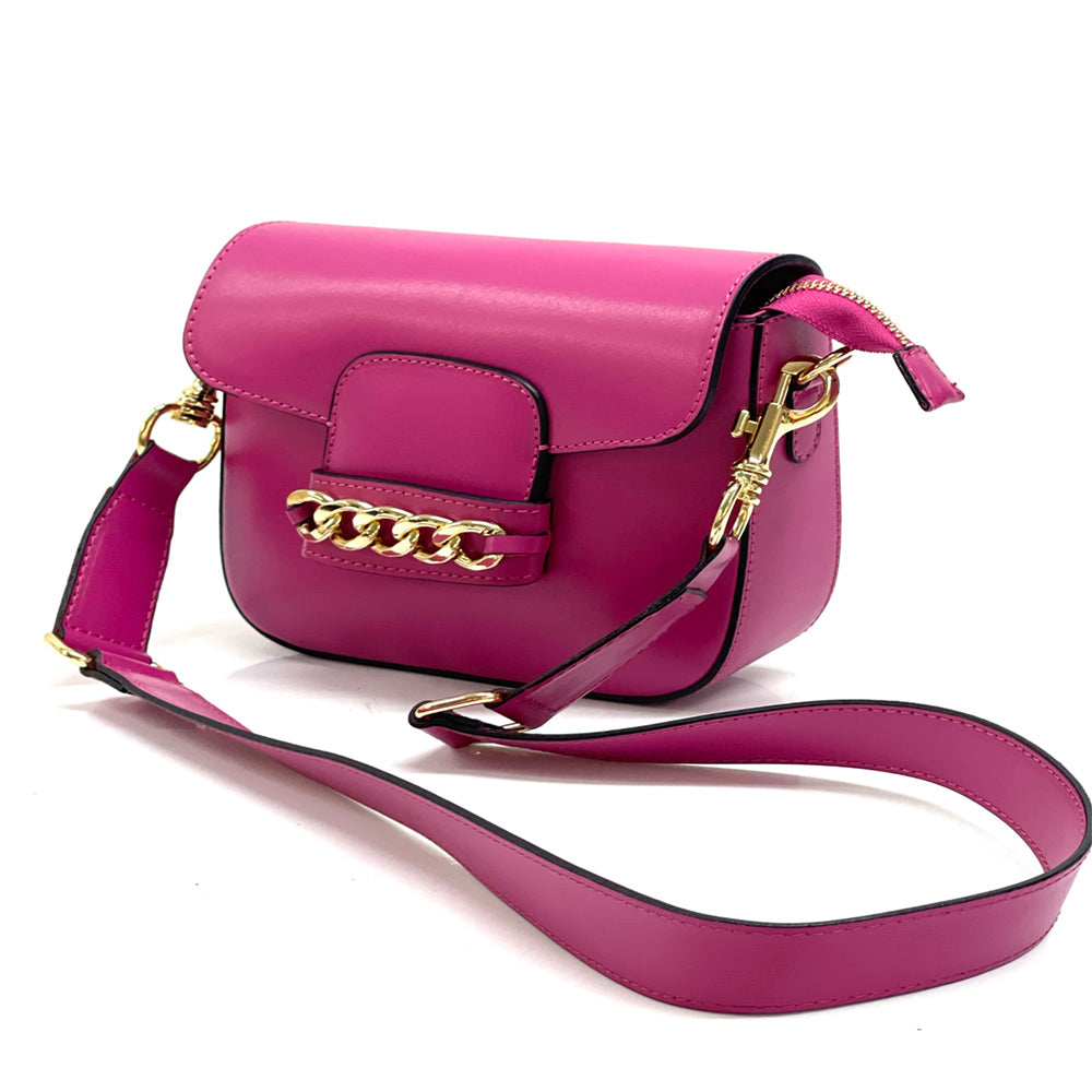 Grace Leather Crossbody Bag - Made In Italy