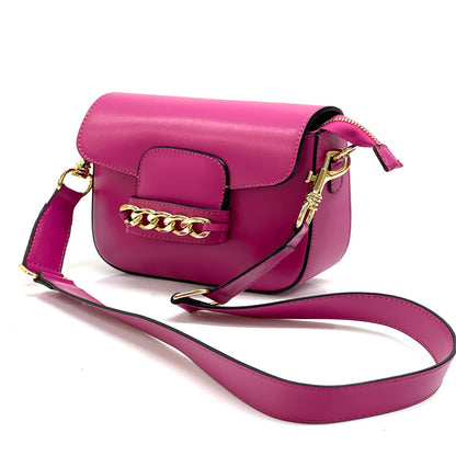 Grace Leather Crossbody Bag - Made In Italy