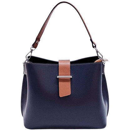 Kristen leather shoulder bag - Made In Italy