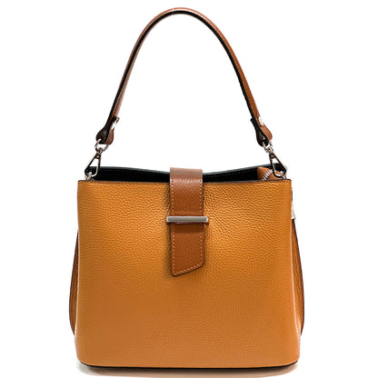 Kristen leather shoulder bag - Made In Italy