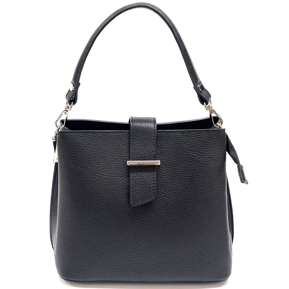 Kristen leather shoulder bag - Made In Italy