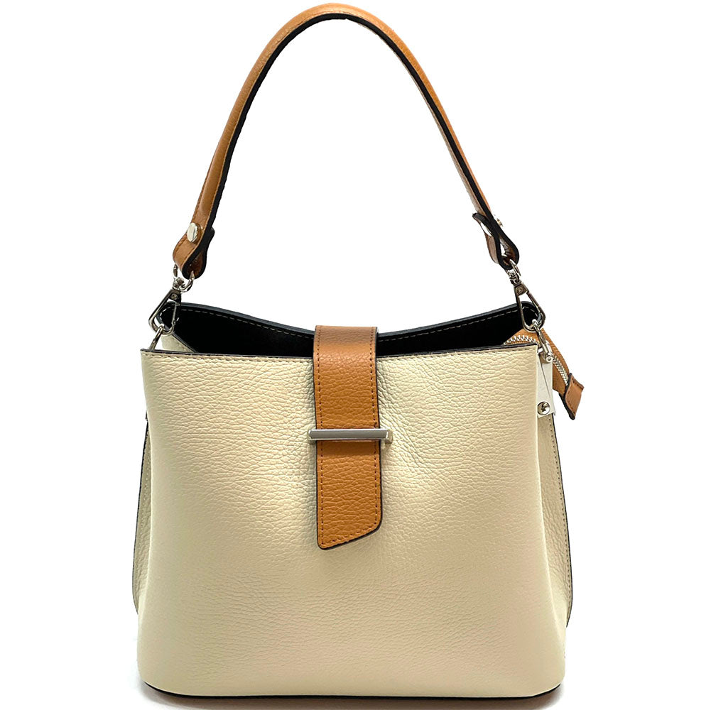 Kristen leather shoulder bag - Made In Italy