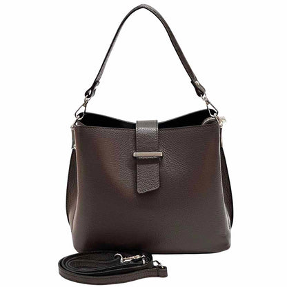 Kristen leather shoulder bag - Made In Italy