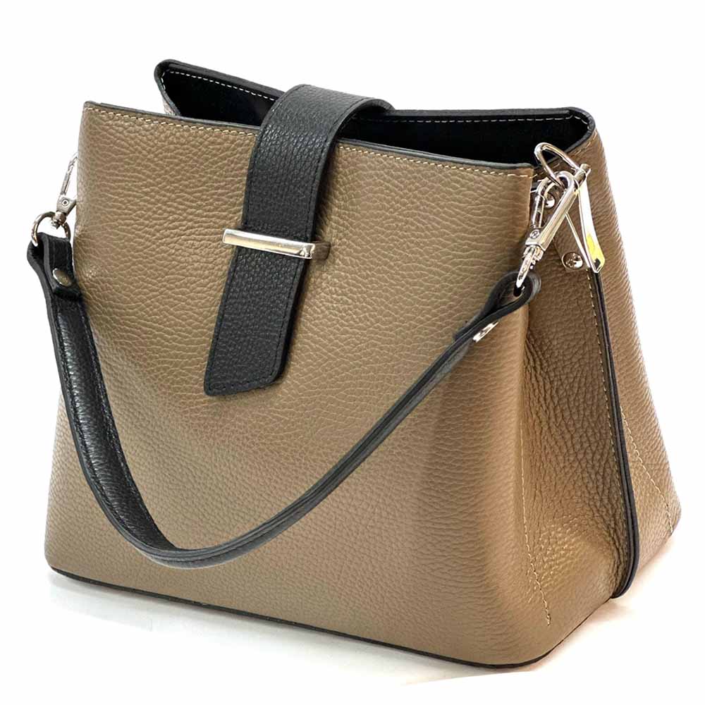 Kristen leather shoulder bag - Made In Italy